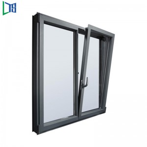 LYS TB15 lämpökatkaisu-kallistettavat ja käännettävät ikkunat jauhemaalauksella puurakeilla viimeistelty tuplalasitettu tuotemerkki